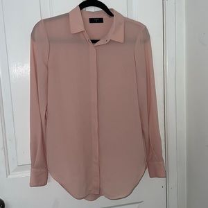 Pink long sleeve blouse
